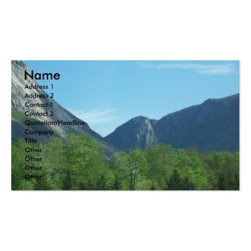 The Mountains Photo Business Cards