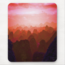 The Mountians of China mousepads