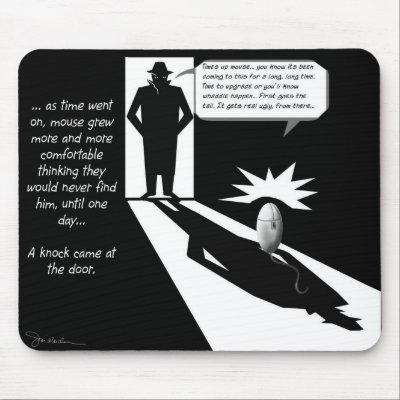 The Mouse Gets it Mouse Mats by joniwarden