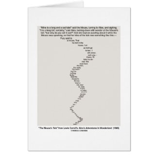 The Mouse's Tale by Lewis Carroll Wonderland Poem Greeting Cards