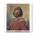 The Mulatto By Hals Frans Refrigerator Magnets