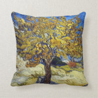 The Mulberry Tree. Vincent Van Gogh. Pillows