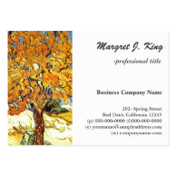 The Mulberry Tree, Vincent van Gogh. Vintage art Business Card Template