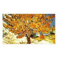 The Mulberry Tree, Vincent van Gogh. Vintage art Business Card