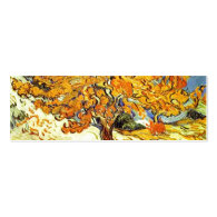 The Mulberry Tree, Vincent van Gogh. Vintage art Business Card Template