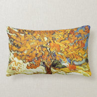 The Mulberry Tree, Vincent van Gogh. Vintage art Pillows
