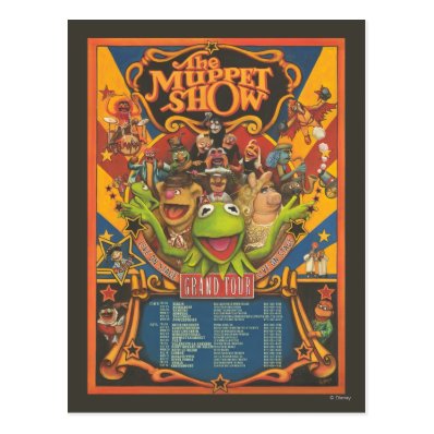 The Muppet Show - Grand Tour Poster Postcards