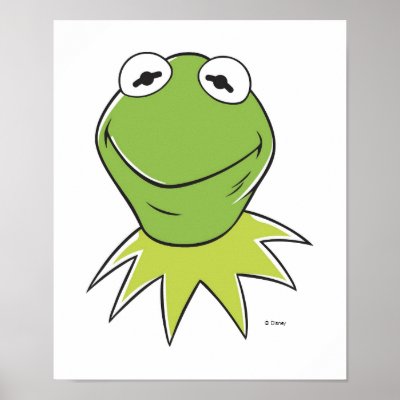 The Muppets Kermit similing Disney posters