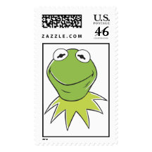 The Muppets Kermit similing Disney Stamp