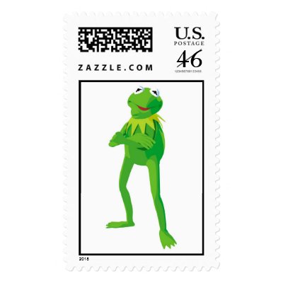 The Muppets Kermit standing Disney postage
