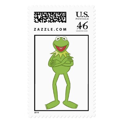 The Muppets Kermit standing Disney postage