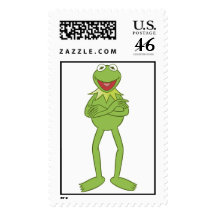The Muppets Kermit standing Disney Postage Stamp