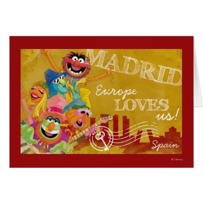 The Muppets - Madrid, Spain Poster Greeting Cards
