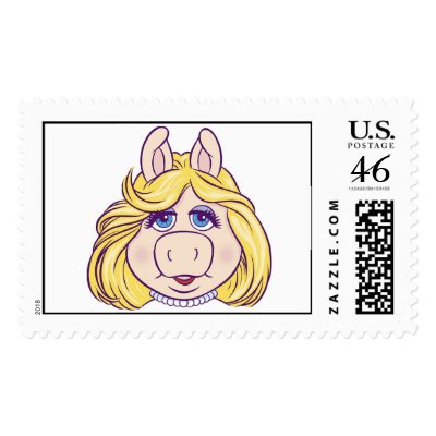 The Muppets Miss Piggy Face Disney postage