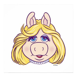 The Muppets Miss Piggy Face Disney print