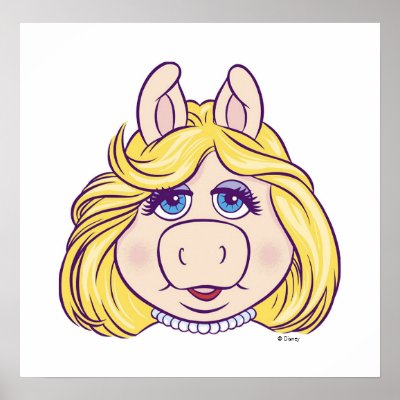 The Muppets Miss Piggy Face Disney posters