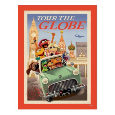 The Muppets Tour the Globe Post Cards