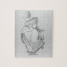 The Muse of Dance, Plate VI from a new edition con Puzzle
