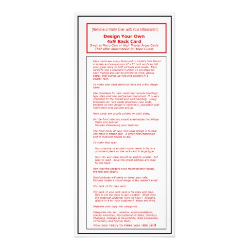 Template For 4 X 9 Rack Card the museum artist series 4x9 rack card template1 zazzle Template For 4 X 9 Rack Card the museum artist series 4x9 rack card template1 zazzle