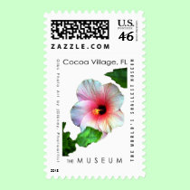 The MUSEUM Artist Series by jGibney  Hibiscus1 postage