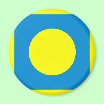The MUSEUM Artist Series CyanHexacromecSqCircleTra magnets