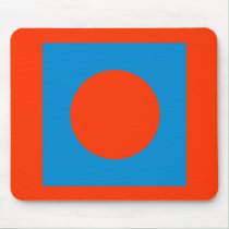 The MUSEUM Artist Series CyanHexacromecSqCircleTra mousepads