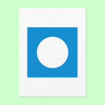 The MUSEUM Artist Series CyanHexacromecSqCircleTra postcards