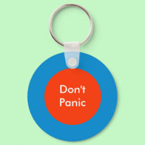The MUSEUM Artist Series Don't Panic keychains