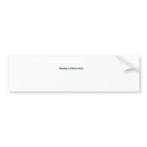 The MUSEUM Artist Series Images Baby's First Pic g bumper stickers