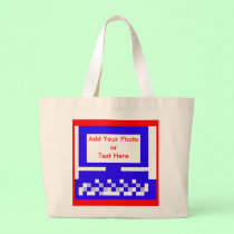 The MUSEUM Artist Series Images Computer Blue bags