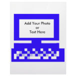 The MUSEUM Artist Series Images Computer Blue Custom Letterhead