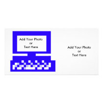 The MUSEUM Artist Series Images Computer Blue photo cards by The_MUSEUM The MUSEUM Artist Series Images Computer Blue photo cards