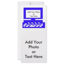 The MUSEUM Artist Series Images Computer Blue rack cards by The_MUSEUM The MUSEUM Artist Series Images Computer Blue rack cards