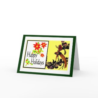 The MUSEUM Artist Series jGibney Happy Holidays Bi card