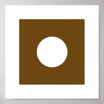 The MUSEUM Artist Series YellowPantone1405cSqCircl Posters