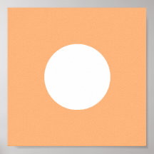 The MUSEUM Artist Series YellowPantone1485cSqCircl Posters