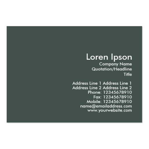 The Museum, Mini Photo Business Card (back side)