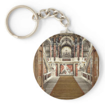 The Museum of Arts, the staircase, Vienna, Austro- Key Chain