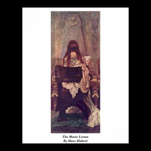 The Music Lesson By Hans Makart Posters