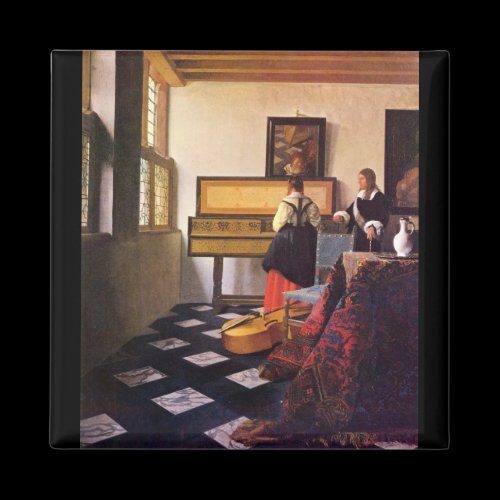 The music lesson by Johannes Vermeer Magnets