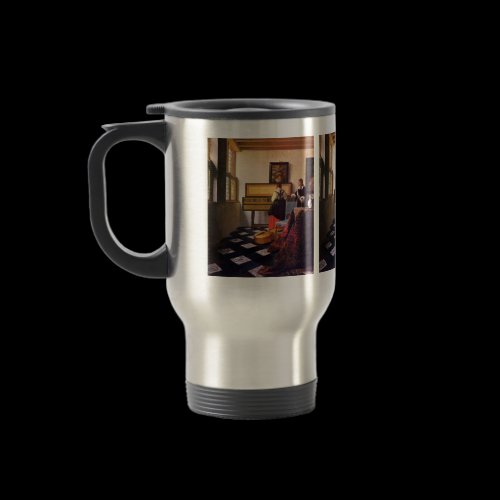 The music lesson by Johannes Vermeer Mug