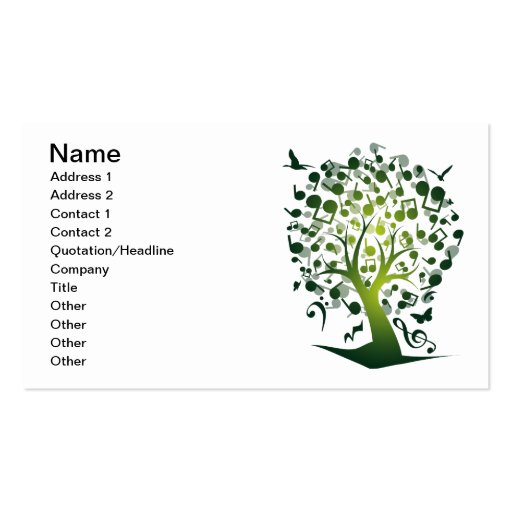 The_Music_Tree Business Card Templates (front side)