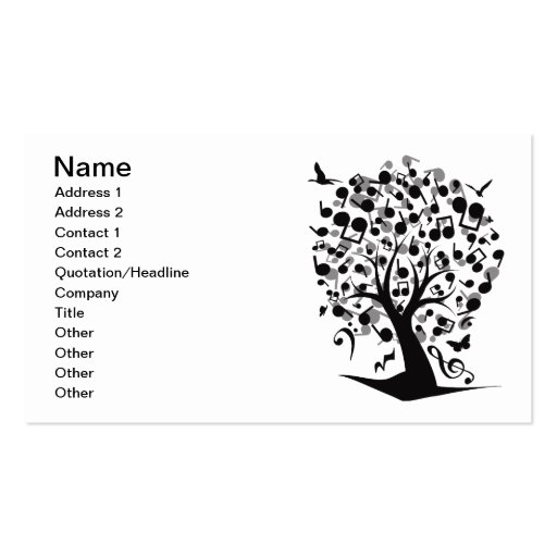 The_Music_Tree Business Card Templates