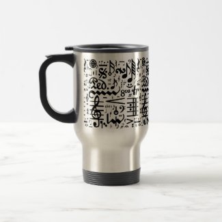 The Musical Symbols Travel Mug mug