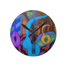 the musician's studio wall clock