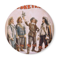 The Musketeers, 'Paul Gilmore' Retro Theater Fridge Magnet