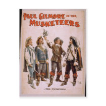The Musketeers, 'Paul Gilmore' Retro Theater Postcard