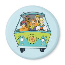 The Mystery Machine Shot 16 Refrigerator Magnets