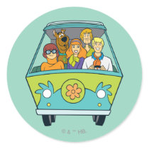 The Mystery Machine Shot 16 Round Stickers