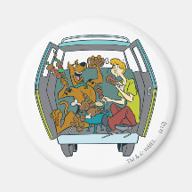 The Mystery Machine Shot 17 Fridge Magnet